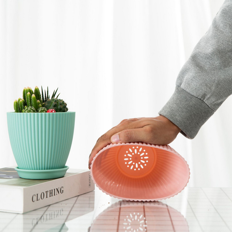 Macaron de jardinier de culoare, plante suculente, ghiveci de flori, recipient din rășină, cu orificiu de scurgere, ghiveci, figurină, decor de grădină, ornament de masă