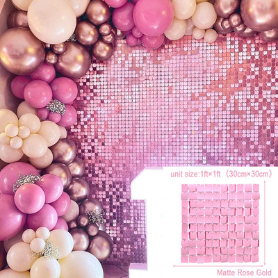 Prelijevajuća pozadina za zabavu sa šljokicama Svjetlucavi kvadratni zid sa šljokicama Popularni dekori za vjenčanje Baby Shower Rođendanske dekoracije