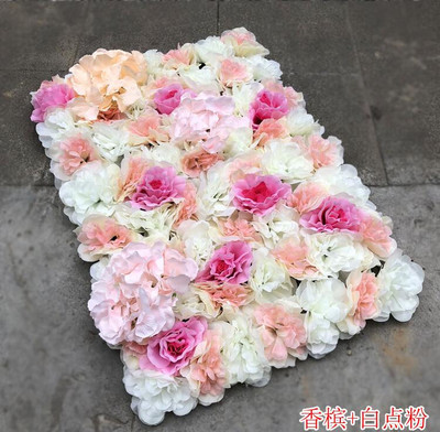 60x40cm Τεχνητό λουλούδι διακόσμηση τοίχου Δρόμος Μόλυβδος Ορτανσία Παιώνια Τριαντάφυλλο Σαλόνι Γάμου Αψίδα Περίπτερο Γωνίες ντεκόρ floral