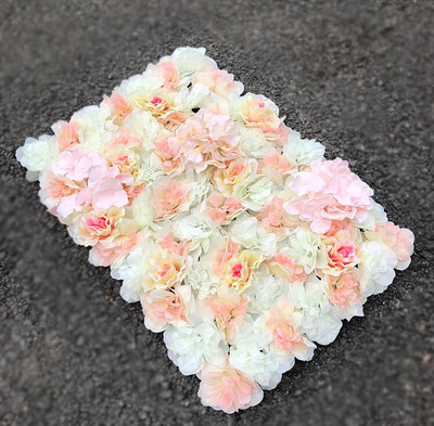 60x40cm Τεχνητό λουλούδι διακόσμηση τοίχου Δρόμος Μόλυβδος Ορτανσία Παιώνια Τριαντάφυλλο Σαλόνι Γάμου Αψίδα Περίπτερο Γωνίες ντεκόρ floral