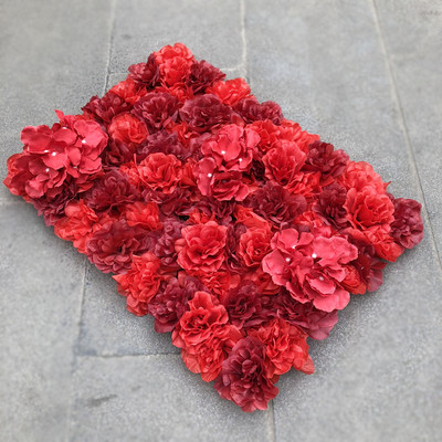 60x40cm Τεχνητό λουλούδι διακόσμηση τοίχου Δρόμος Μόλυβδος Ορτανσία Παιώνια Τριαντάφυλλο Σαλόνι Γάμου Αψίδα Περίπτερο Γωνίες ντεκόρ floral