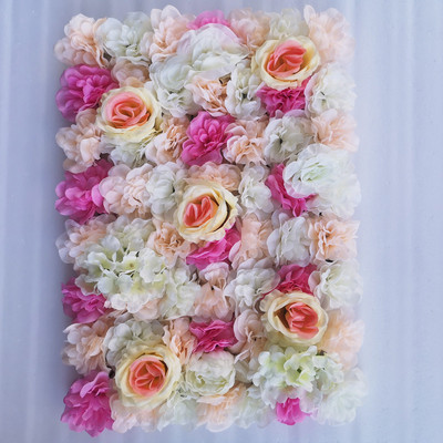 60x40cm Τεχνητό λουλούδι διακόσμηση τοίχου Δρόμος Μόλυβδος Ορτανσία Παιώνια Τριαντάφυλλο Σαλόνι Γάμου Αψίδα Περίπτερο Γωνίες ντεκόρ floral