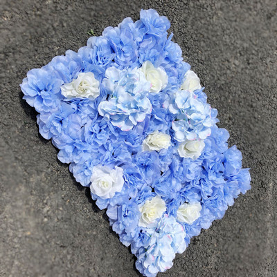 60x40cm Τεχνητό λουλούδι διακόσμηση τοίχου Δρόμος Μόλυβδος Ορτανσία Παιώνια Τριαντάφυλλο Σαλόνι Γάμου Αψίδα Περίπτερο Γωνίες ντεκόρ floral