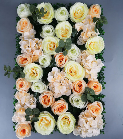 60x40cm Τεχνητό λουλούδι διακόσμηση τοίχου Δρόμος Μόλυβδος Ορτανσία Παιώνια Τριαντάφυλλο Σαλόνι Γάμου Αψίδα Περίπτερο Γωνίες ντεκόρ floral