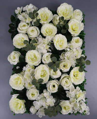 60x40cm Τεχνητό λουλούδι διακόσμηση τοίχου Δρόμος Μόλυβδος Ορτανσία Παιώνια Τριαντάφυλλο Σαλόνι Γάμου Αψίδα Περίπτερο Γωνίες ντεκόρ floral