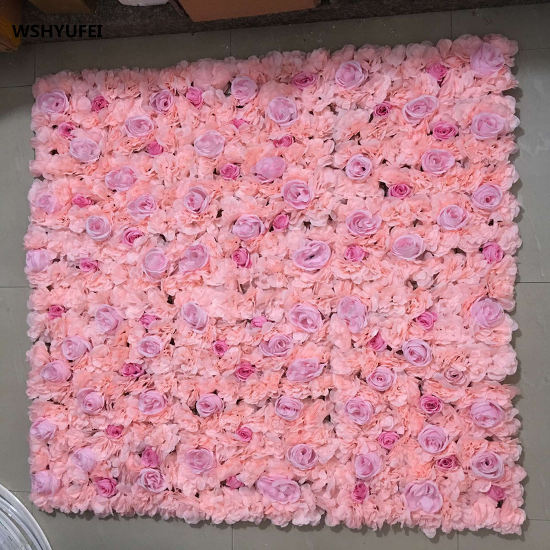 60x40cm Τεχνητό λουλούδι διακόσμηση τοίχου Δρόμος Μόλυβδος Ορτανσία Παιώνια Τριαντάφυλλο Σαλόνι Γάμου Αψίδα Περίπτερο Γωνίες ντεκόρ floral