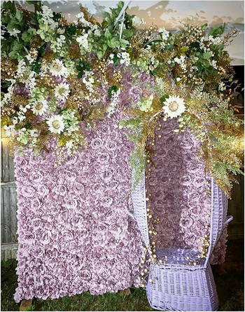 40x30cm Διακοσμητικό τριαντάφυλλο τεχνητό λουλούδι Διακόσμηση πάνελ τοίχου σκηνικό Γαμήλιο πάρτι Γενέθλια Διάταξη σκηνής καταστήματος Προσαρμόσιμη