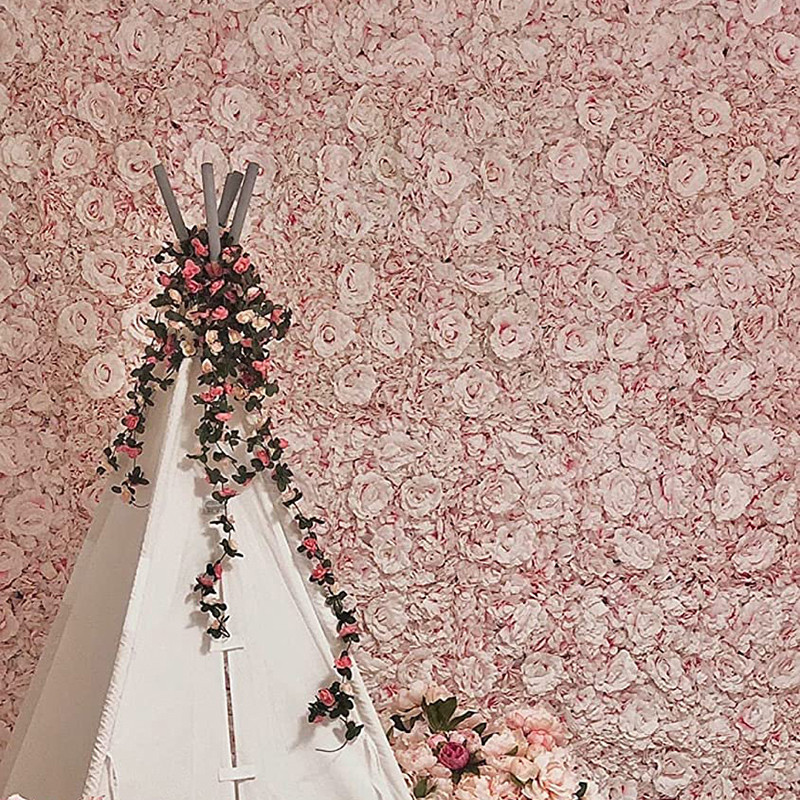 40x30 cm dekoratyvinės rožės dirbtinių gėlių sienų plokštės dekoro fonas Vestuvių vakarėlio renginys Gimtadienio parduotuvės scenos išdėstymas Tinkinamas