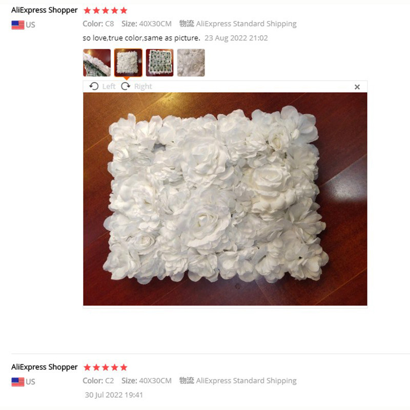 40x30 cm dekoratyvinės rožės dirbtinių gėlių sienų plokštės dekoro fonas Vestuvių vakarėlio renginys Gimtadienio parduotuvės scenos išdėstymas Tinkinamas