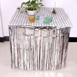 Blizgučiai blizgantys Gimtadienio papuošimai Metaliniai gimtadienio papuošimai Suaugusiųjų Havajų vakarėlio reikmenys Folijos vestuvių fonas