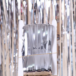 Blizgučiai blizgantys Gimtadienio papuošimai Metaliniai gimtadienio papuošimai Suaugusiųjų Havajų vakarėlio reikmenys Folijos vestuvių fonas