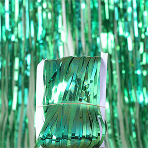 Blizgučiai blizgantys Gimtadienio papuošimai Metaliniai gimtadienio papuošimai Suaugusiųjų Havajų vakarėlio reikmenys Folijos vestuvių fonas