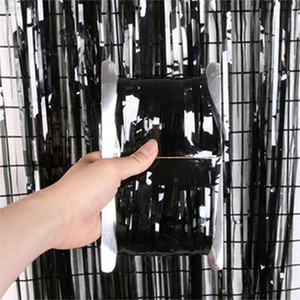 Blizgučiai blizgantys Gimtadienio papuošimai Metaliniai gimtadienio papuošimai Suaugusiųjų Havajų vakarėlio reikmenys Folijos vestuvių fonas