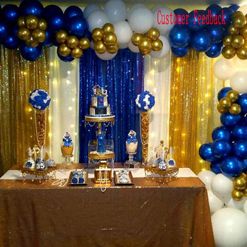 Royaltime Photo Booth Backdrop γενεθλίων Γυαλιστερό χρυσό φόντο γάμου Κουρτίνα διακόσμηση πάρτι -M191125