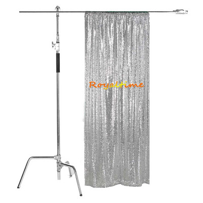 Royaltime Photo Booth Backdrop γενεθλίων Γυαλιστερό χρυσό φόντο γάμου Κουρτίνα διακόσμηση πάρτι -M191125