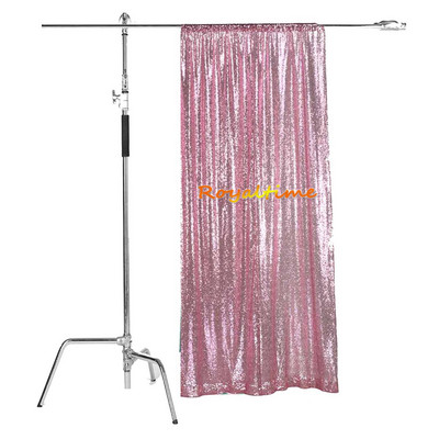 Royaltime Photo Booth Backdrop γενεθλίων Γυαλιστερό χρυσό φόντο γάμου Κουρτίνα διακόσμηση πάρτι -M191125