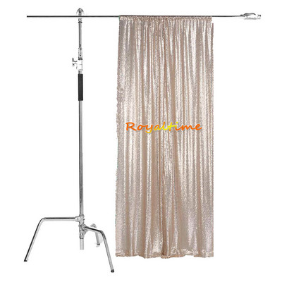 Royaltime Photo Booth Backdrop γενεθλίων Γυαλιστερό χρυσό φόντο γάμου Κουρτίνα διακόσμηση πάρτι -M191125