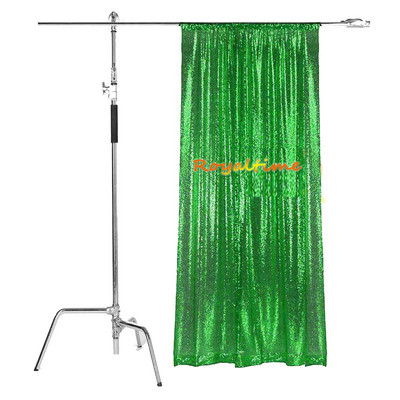 Royaltime Photo Booth Backdrop γενεθλίων Γυαλιστερό χρυσό φόντο γάμου Κουρτίνα διακόσμηση πάρτι -M191125