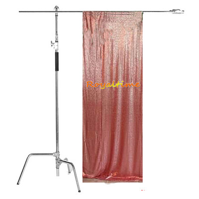 Royaltime Photo Booth Backdrop γενεθλίων Γυαλιστερό χρυσό φόντο γάμου Κουρτίνα διακόσμηση πάρτι -M191125