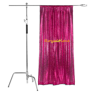 Royaltime Photo Booth Backdrop γενεθλίων Γυαλιστερό χρυσό φόντο γάμου Κουρτίνα διακόσμηση πάρτι -M191125