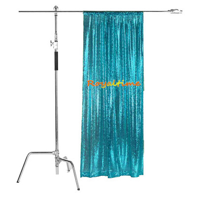 Royaltime Photo Booth Backdrop γενεθλίων Γυαλιστερό χρυσό φόντο γάμου Κουρτίνα διακόσμηση πάρτι -M191125