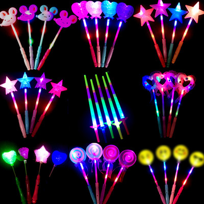 1 τμχ Light Stick Φθορίζον Διακόσμηση πάρτι Fairy Magic Wand Happy Luminous Girl Birthday Party Supplies Let`s Glow Kids Favor Gift