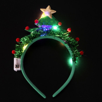 1 τεμ. Παιδικά ενήλικες LED Tiara Ear Light Headband Στεφάνι λουλουδιών Νέον πάρτι Μαλλιά Δώρο Γάμου Γάμου Χριστουγέννων Navidad