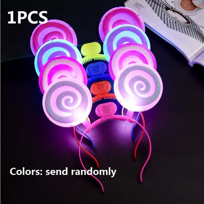 1 kom, djeca, odrasli, LED tijara, kruna, svjetiljka za uho, traka za glavu, cvjetni vijenac, neonska zabava, gumica za kosu, vjenčanje, rođendanski dar Božićni Navidad