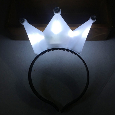 1 kom, djeca, odrasli, LED tijara, kruna, svjetiljka za uho, traka za glavu, cvjetni vijenac, neonska zabava, gumica za kosu, vjenčanje, rođendanski dar Božićni Navidad