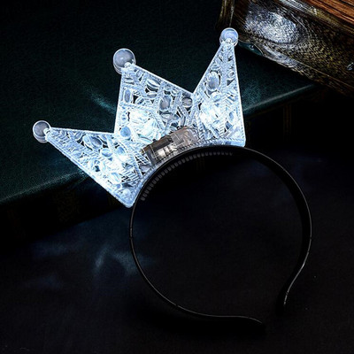 1 kom, djeca, odrasli, LED tijara, kruna, svjetiljka za uho, traka za glavu, cvjetni vijenac, neonska zabava, gumica za kosu, vjenčanje, rođendanski dar Božićni Navidad