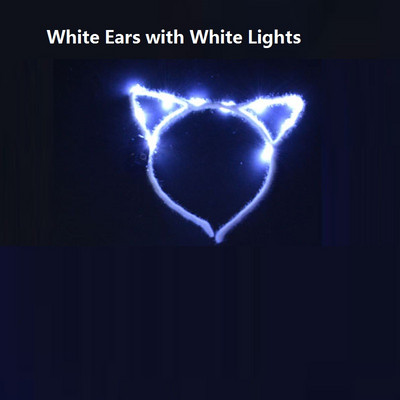 1 kom, djeca, odrasli, LED tijara, kruna, svjetiljka za uho, traka za glavu, cvjetni vijenac, neonska zabava, gumica za kosu, vjenčanje, rođendanski dar Božićni Navidad