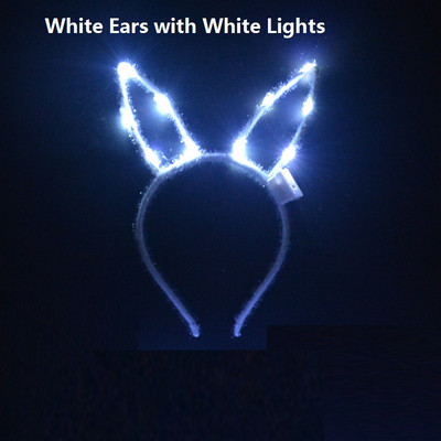 1 kom, djeca, odrasli, LED tijara, kruna, svjetiljka za uho, traka za glavu, cvjetni vijenac, neonska zabava, gumica za kosu, vjenčanje, rođendanski dar Božićni Navidad