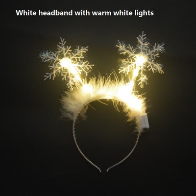 1 kom, djeca, odrasli, LED tijara, kruna, svjetiljka za uho, traka za glavu, cvjetni vijenac, neonska zabava, gumica za kosu, vjenčanje, rođendanski dar Božićni Navidad