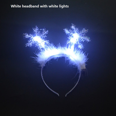 1 kom, djeca, odrasli, LED tijara, kruna, svjetiljka za uho, traka za glavu, cvjetni vijenac, neonska zabava, gumica za kosu, vjenčanje, rođendanski dar Božićni Navidad