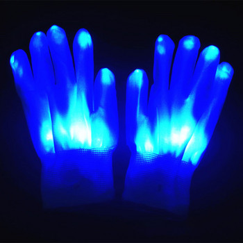 Χριστουγεννιάτικα γάντια LED Neon Guantes Λαμπερά στηρίγματα φωτός αποκριών Φωτεινά γάντια κρανίου που αναβοσβήνουν Χριστουγεννιάτικα κοστούμια