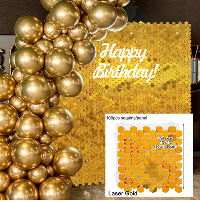 Prelijevajuća pozadina za zabavu sa šljokicama Svjetlucavi kvadratni panel sa šljokicama Vjenčanje Rođendanska zabava Dekoracija za dječje tuširanje