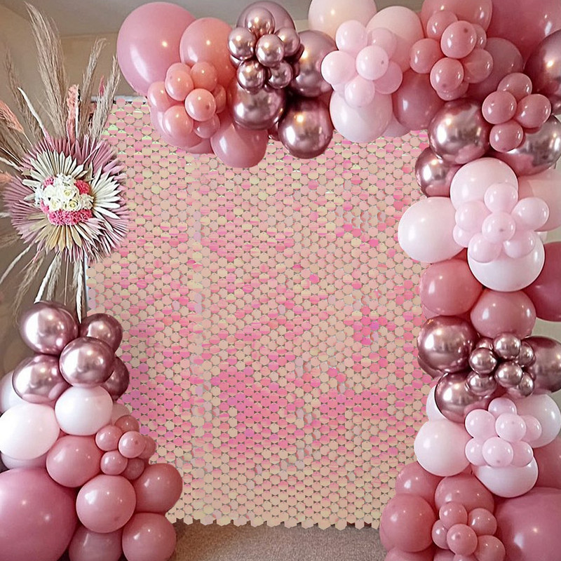 Prelijevajuća pozadina za zabavu sa šljokicama Svjetlucavi kvadratni panel sa šljokicama Vjenčanje Rođendanska zabava Dekoracija za dječje tuširanje