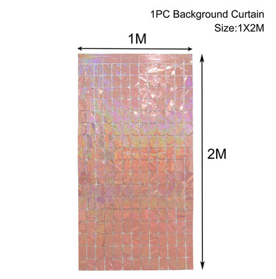 Zavjesa od folije Pozadina za zabavu Zavjesa Pozadina sa šljokicama Dekoracija vjenčanja Baby Shower Zid sa šljokicama Svjetlucava pozadina Zavjesa za rođendan