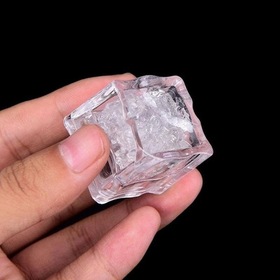 10 buc cuburi de gheață cu LED-uri pentru petrecere strălucitoare, bar cu lumini, pahar de vin, lampă luminoasă, festival de nuntă, decorațiuni de Crăciun, lumină cu neon