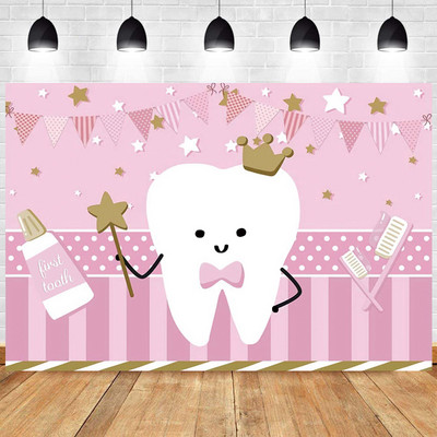 Plava Pozadina za fotografiju, rođendanska zabava novorođenog dječaka, djevojčice, blizanaca, ukrasi za foto studio, moj prvi zub