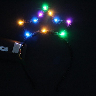 1 tk Tüdrukute naiste kuninganna krooniga peapael Led neoonreivi peorekvisiidid Cosplay sünnipäevakostüüm, 2023. aasta jõulunavidad kaunistus