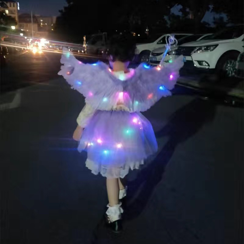 LED lemputės Baltos angelo plunksnos sparnai Moterų Vaikų Mergaičių Foto Rekvizitai Vestuvių Gimtadienio Dovana Mergvakaris „Pasidaryk pats“ namų dekoravimas