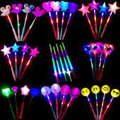 Glowing Stick Magic Stick Glow Stick Flash Fairy Stick Ööpidu Laste Kingitused Glow Peo Rekvisiidid Palju õnne sünnipäevaks