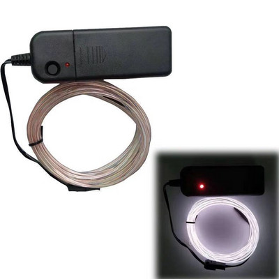 Svjetleći EL žičani kabel LED neonska zabava DIY kostim Odjeća Svjetleća automobilska rasvjeta Rave 2m/3m/5m Rođendanski bar Dekoracija Božić