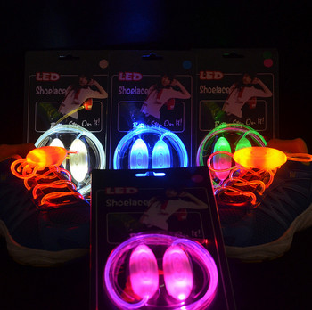 Цветна LED светкавица Светещи връзки за обувки Парти диско обувки Каишка Светеща пръчка Връзки за обувки Момчета Момичета Многоцветни връзки за обувки