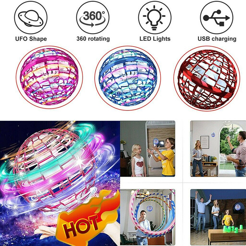 Fly Orb Pro Flying Spinner Μίνι Drone Flying Spinner Whirlpool Αποσυμπίεση αιωρούμενου αεροσκάφους Fingertip Toy Flying Orb Ball