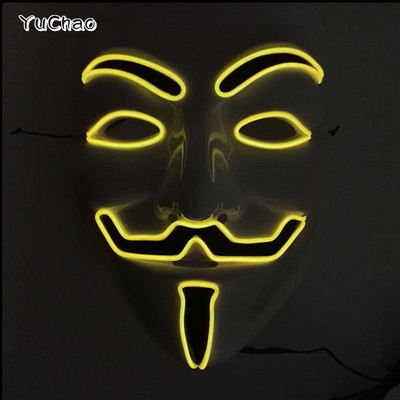 Hot Sale Unisex Festival LED Rave Light Party Glow Suit EL šešir+Svjetleća kravata+Neonska maska kao LED dodaci i Glow Party potrepštine