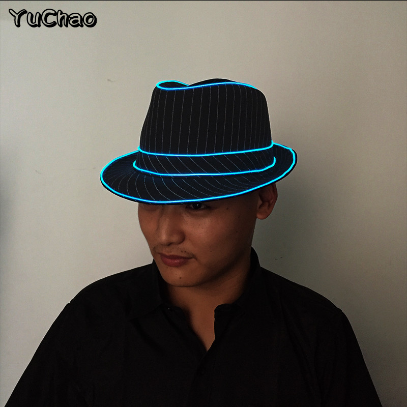 Hot Sale Unisex Festival LED Rave Light Party Glow Suit EL šešir+Svjetleća kravata+Neonska maska kao LED dodaci i Glow Party potrepštine