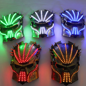 Νέο σχέδιο Πρωτοχρονιάς που αναβοσβήνει El Wire Mask Led Glowing Beauty Christmas Party Mask Mask Event Haloween Mask