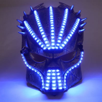 Νέο σχέδιο Πρωτοχρονιάς που αναβοσβήνει El Wire Mask Led Glowing Beauty Christmas Party Mask Mask Event Haloween Mask